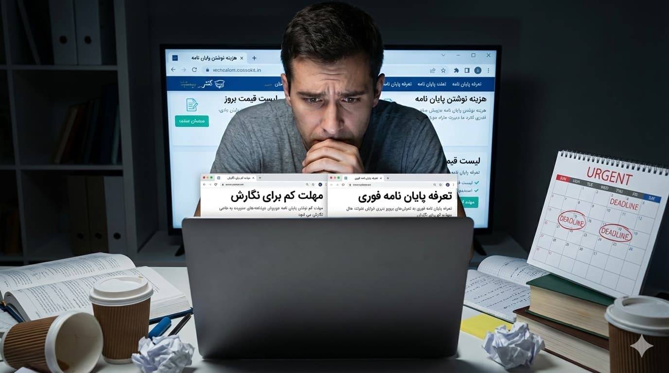 هزینه های نوشتن پایان نامه
