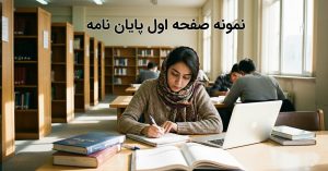 نمونه صفحه اول پایان نامه